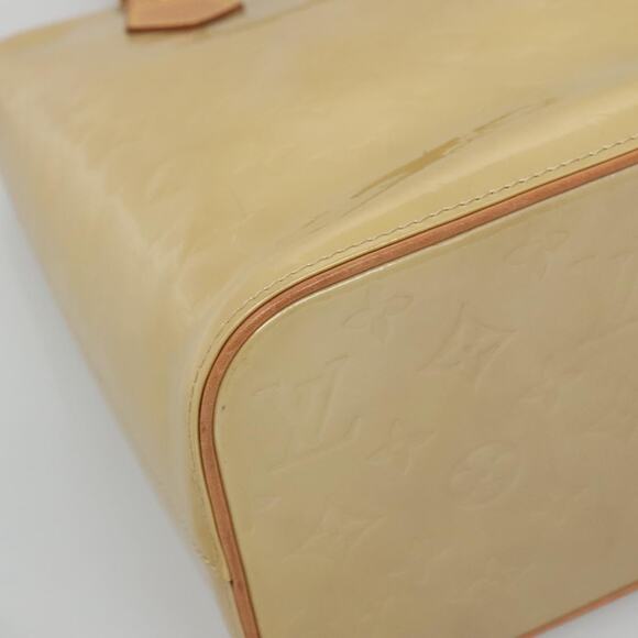 LOUIS VUITTON Monogram Vernis Houston Hand Bag Beige M91004 - Picture 14 of 16